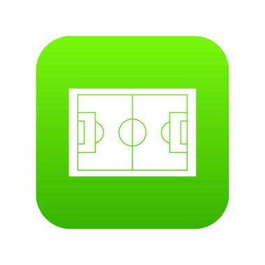 Futbol alanı simgesi dijital yeşil