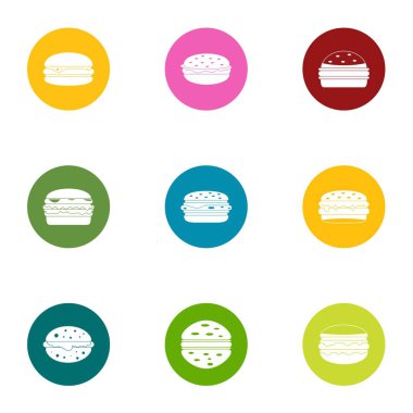 Pirzola Icons set, düz stil