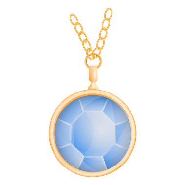 Akuamarin Kolye mockup, gerçekçi