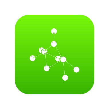 Etil asetat yeşil simge vektör