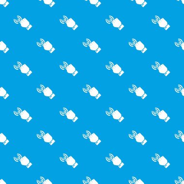 İmleç el desen vektör kesintisiz mavi