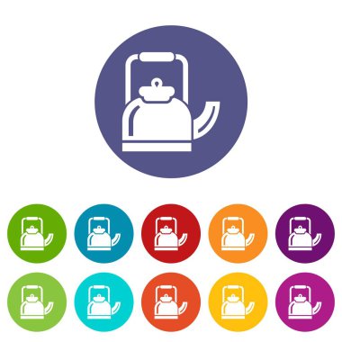 Ayakta çaydanlık simgesi, basit tarzı