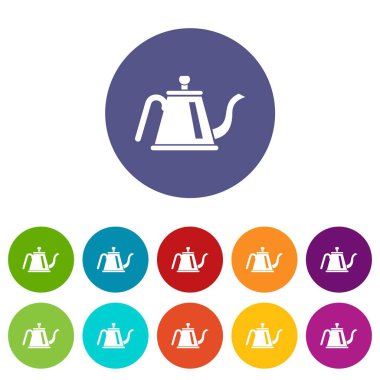 Çaydanlık töreni simgesi, basit tarzı ile