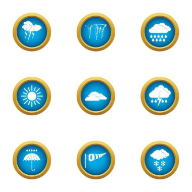 Kenar Icons set, düz stil