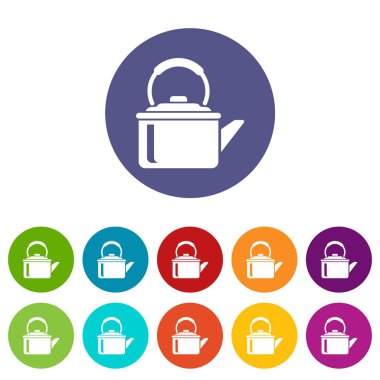 Çaydanlık kap simgesi, basit tarzı