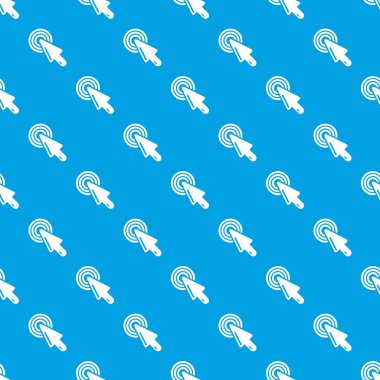 İmleç fare desen vektör kesintisiz mavi