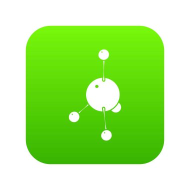 Aseton yeşil simge vektör