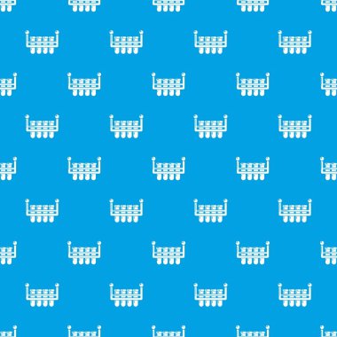 Laboratuvar şişesi desen vektör kesintisiz mavi