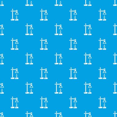 Kimyasal işlem desen vektör kesintisiz mavi