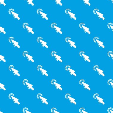 İmleç Web sitesi desen vektör kesintisiz mavi