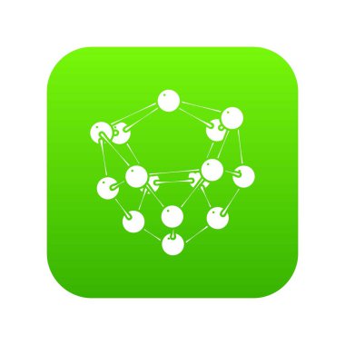 Glikoz yeşil simge vektör