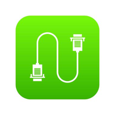 Kablo dijital yeşil bilgisayar kutsal kişilerin resmi tel