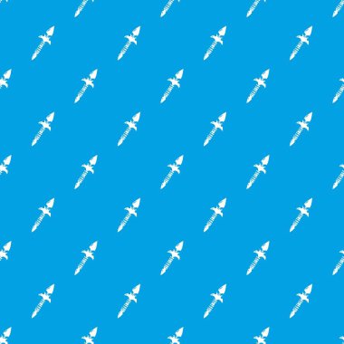 Mızrak desen vektör kesintisiz mavi