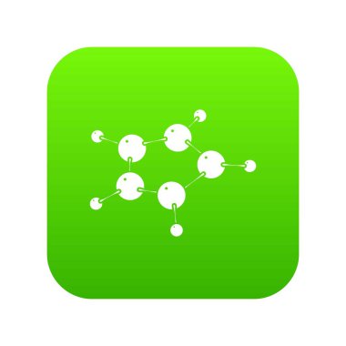 Furan yeşil simge vektör