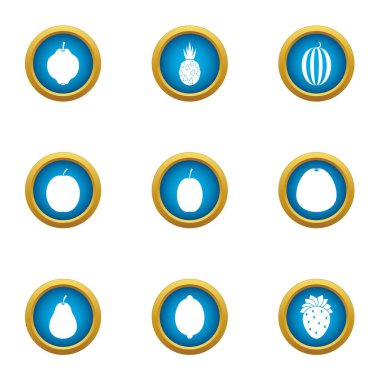 Berry iş simgeler kümesi, düz stil