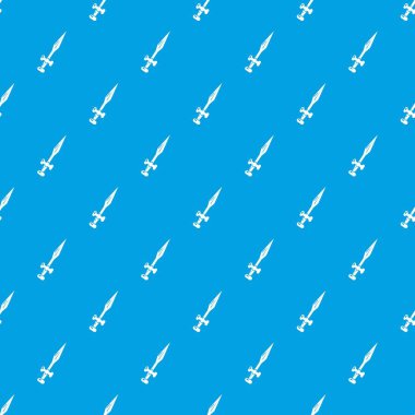 Kılıç desen vektör kesintisiz mavi