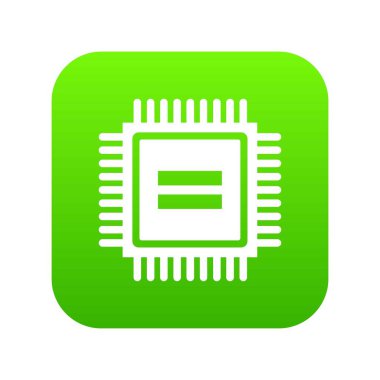 Elektronik devre kartı simgesi dijital yeşil