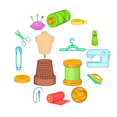 Icons set terzilik, karikatür tarzı