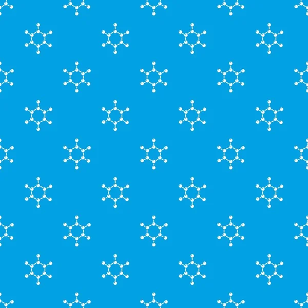 分子模式矢量无缝蓝 — 图库矢量图片