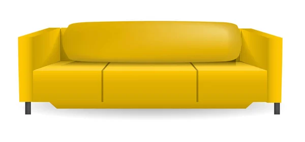 Kussen sofa mockup, realistische stijl — Stockvector