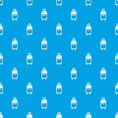 Seyahat çanta kavramı desen vektör kesintisiz mavi