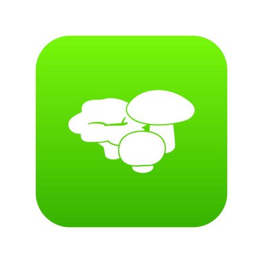 Mantar yeşil simge vektör