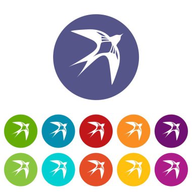 Simgeler kümesi vektör renk yutmak