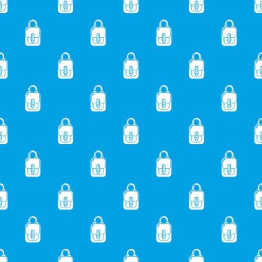 Çanta vintage desen vektör kesintisiz mavi