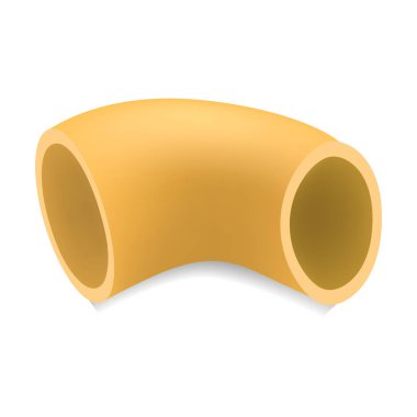 Pipet rigate makarna mockup, gerçekçi