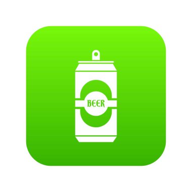 Alüminyum kutu simgesi dijital yeşil