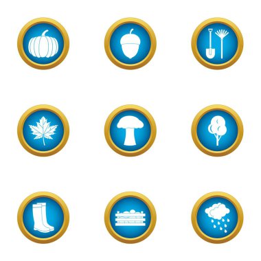 Tayyare Icons set, düz stil