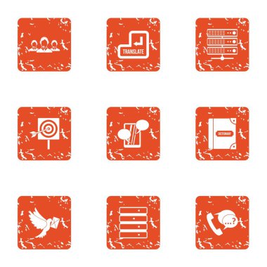 Teslimat sonrası simgeler kümesi, grunge tarzı