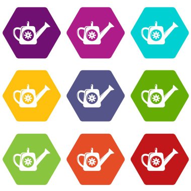 9 vektör sulama olabilir Icons set