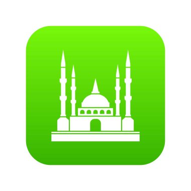 Cami simgesi dijital yeşil
