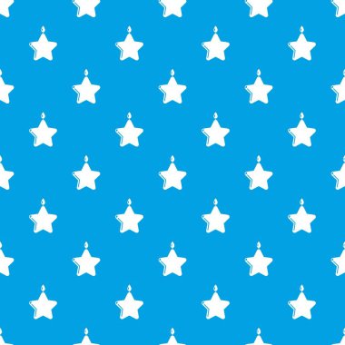 Mum yıldız desen vektör kesintisiz mavi