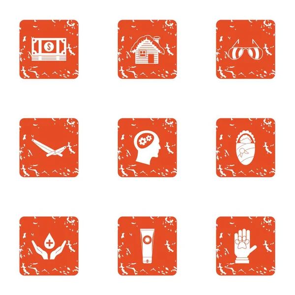 Para simgeler kümesi, grunge tarzı immolate