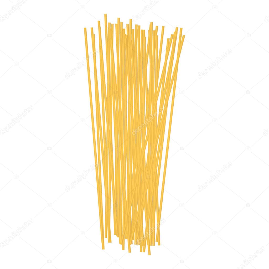 Spaghetti mockup, realistic style