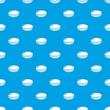 Macaroons desen vektör kesintisiz mavi