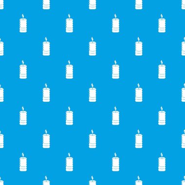 Mum ateşi desen vektör kesintisiz mavi