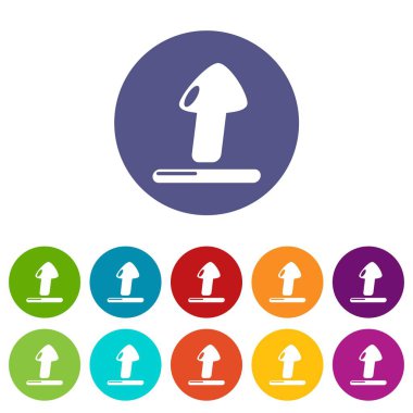 Simgeler kümesi vektör renk yükle