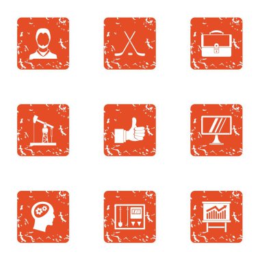 Güç üretimi simgeler kümesi, grunge tarzı