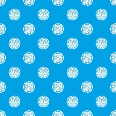 Suşi havyar desen vektör kesintisiz mavi