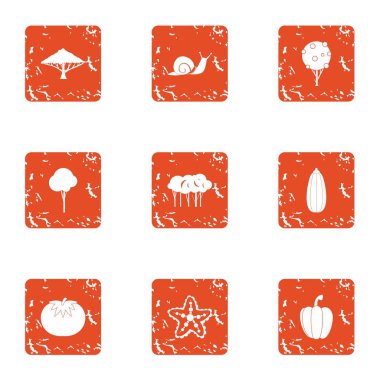 Sevimsiz dünya simgeler kümesi, grunge tarzı