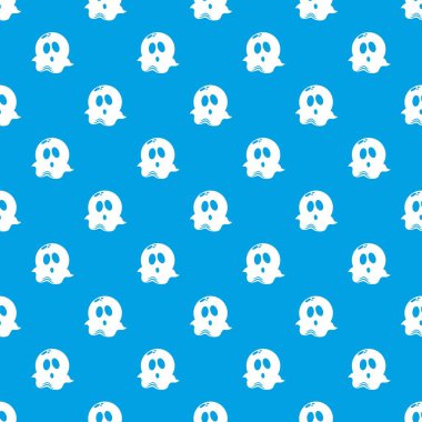 Hayalet desen vektör kesintisiz mavi
