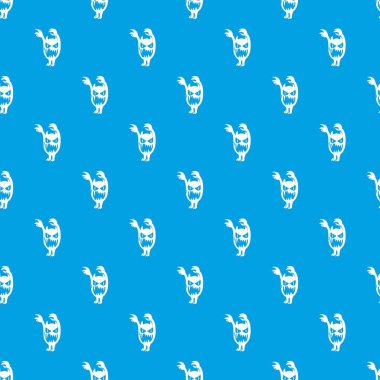 Canavar desen vektör kesintisiz mavi