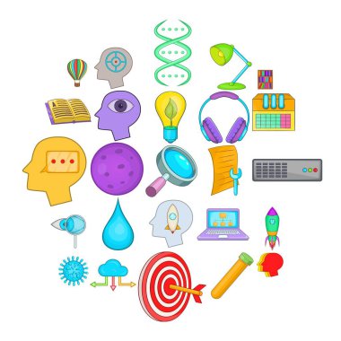 Hırıltı Icons set, karikatür tarzı