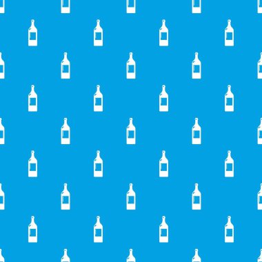 Boş şişe desen vektör kesintisiz mavi