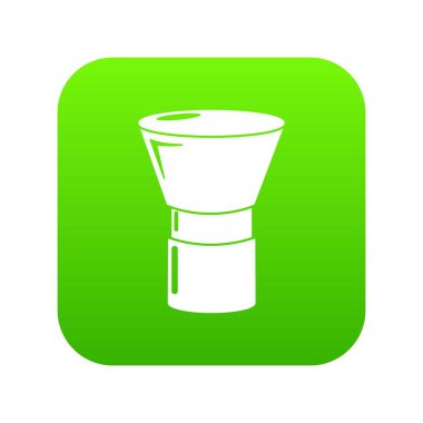 Fırça toz yeşil simge vektör