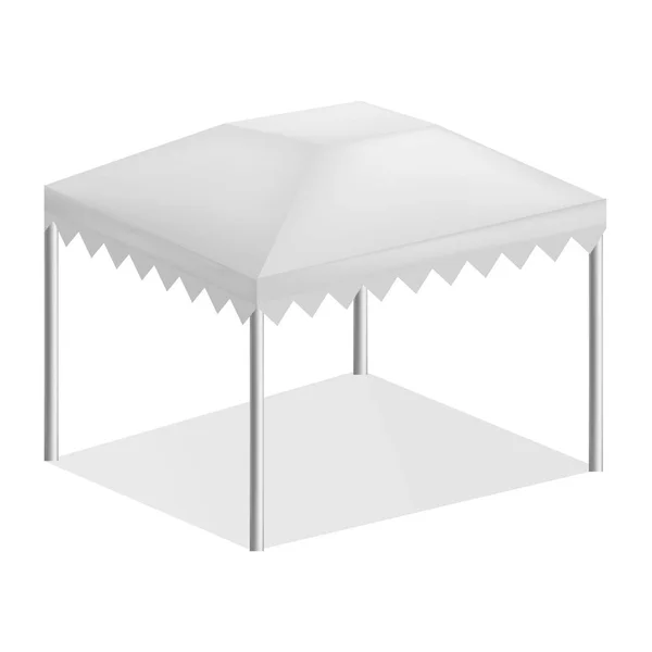 Modèle de tente pliante, style réaliste — Image vectorielle