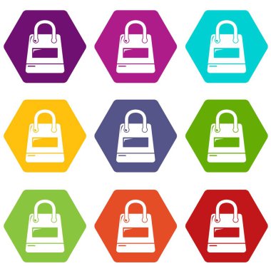 9 vektör alışveriş çantası Icons set